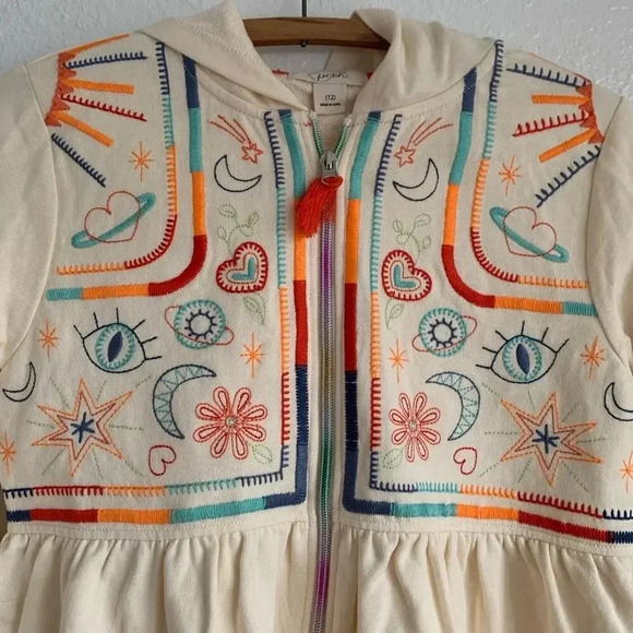 Peek Kid’s Zen Embroidered Full Zip Hoodie Back To School (Size 12) - Picture 8 of 11